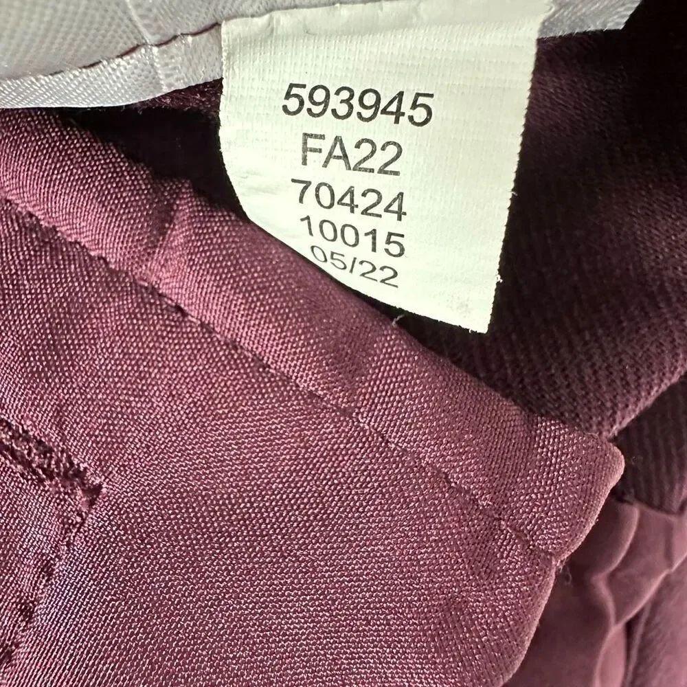 Ann Taylor The Belted Taper Pant size 2 Dark Plum - Picture 8 of 8